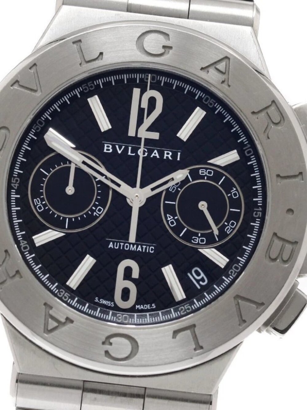 BVLGARI Diagono DG40SCH Chronograph Black Dial Automatic Men's Watch_955547